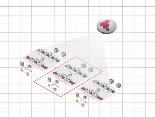 Isometric illustration of environment cloning across regions